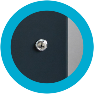 OneStep Hand Sanitiser Station - Robust, tamper proof locks